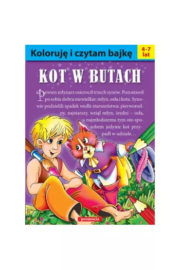 Koloruję i czytam bajkę. Kot w butach