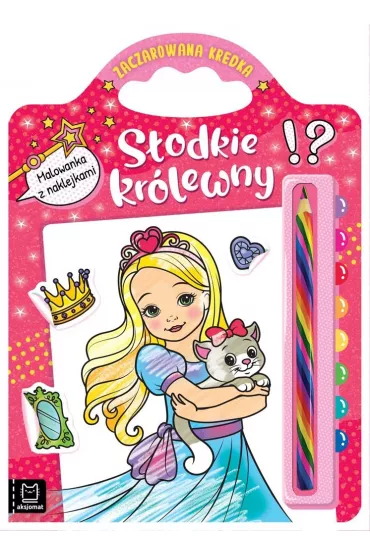 Słodkie królewny. Malowanka z naklejkami