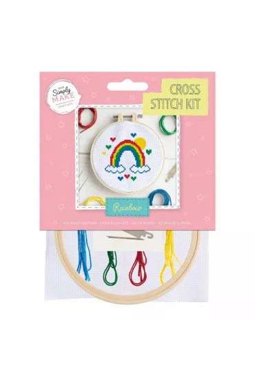 Zestaw do haftu krzyżowego tęcza