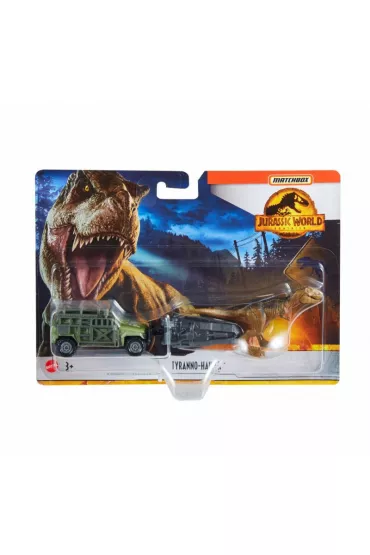 Matchbox Jurassic World Transporter z Tyranozaurem