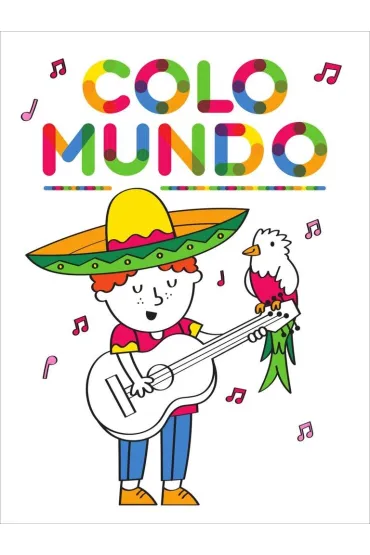 Colomundo z grubym obrysem Chłopiec z gitarą