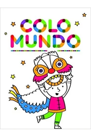 Colomundo z grubym obrysem Chłopiec w stroju smoka