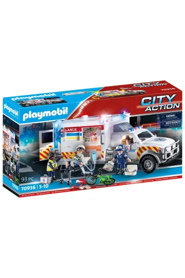 Playmobil City Action Ambulans pogotowia ratunkowego: US Ambulance 70936
