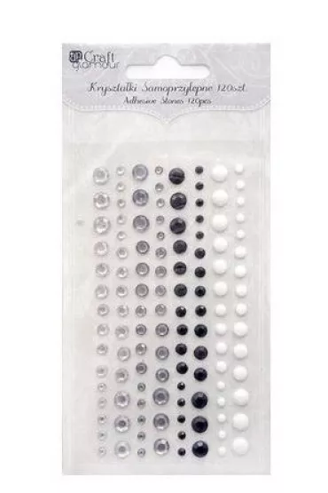 Kryształki i perły samoprzylepne Glam rock