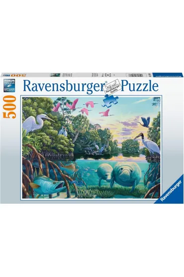 Puzzle 500 el. Morskie zwierzęta i ptaki