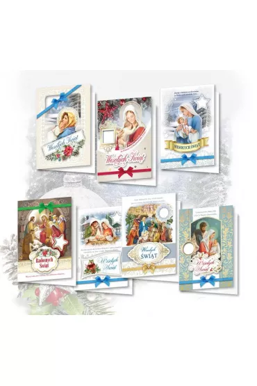 Karnet Boże Narodzenie z opłatkiem, religia mix