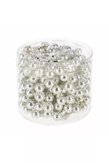 Łańcuch perełki srebrny 8mm