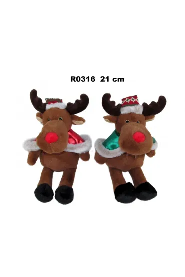 Łoś Renifer świąteczny 21cm MIX