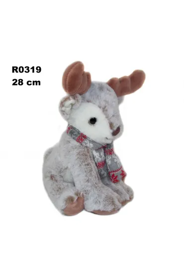 Łoś Renifer świąteczny tradycyjny 28cm