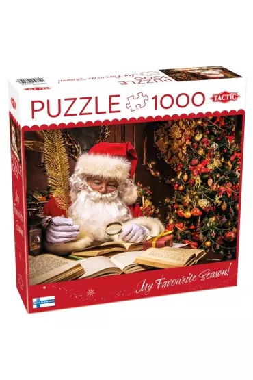 Puzzle 1000 el. Święty Mikołaj w swoim domu