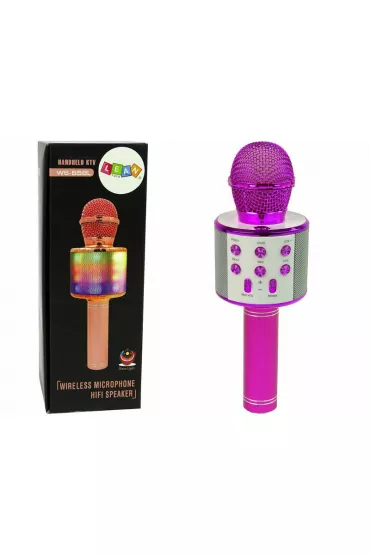 Mikrofon bezprzewodowy USB różowy