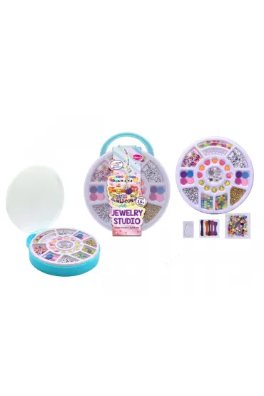 Zestaw koralików do robienia biżuterii w walizce