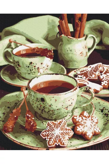 Malowanie po numerach - Pierniki miętowe