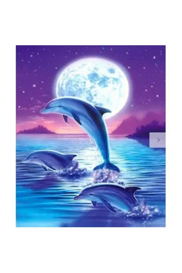 Mozaika diamentowa - Delfin