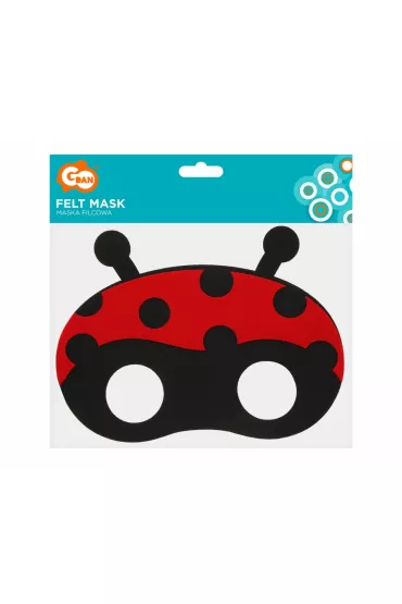Maska filcowa biedronka