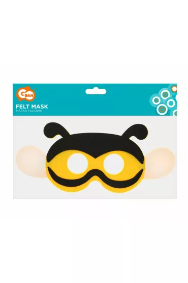 Maska filcowa pszczółka