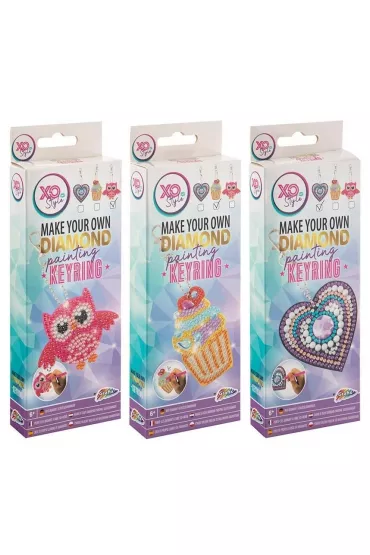 Zestaw kreatywny do stworzenia diamentowego breloczka Sówka