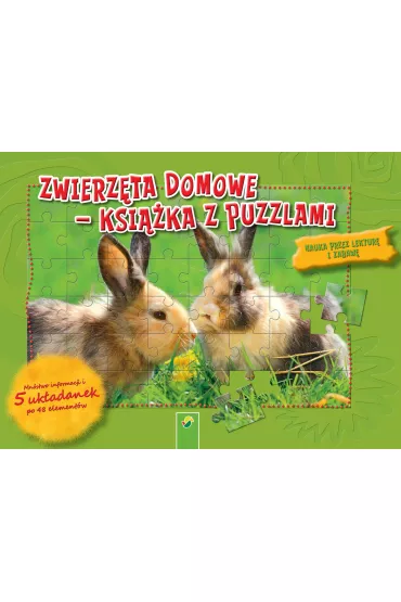 Książka z puzzlami. Zwierzęta domowe