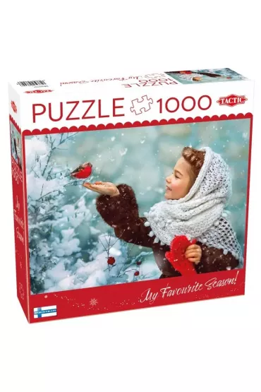 Puzzle 1000 el. Girl with Red Mittens