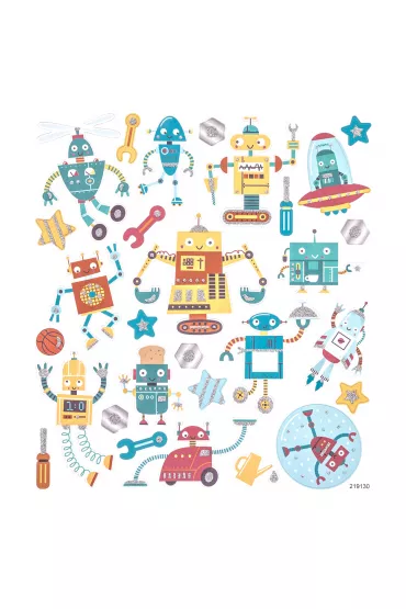 Naklejki z brokatem roboty