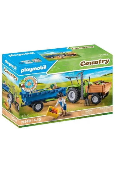 Playmobil Country Traktor z przyczepą 71249