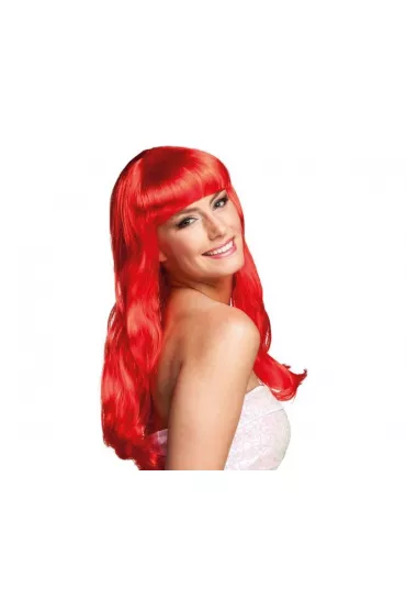 Peruka chique falowane czerwone włosy