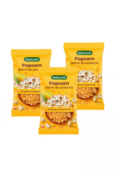 Popcorn ziarno Zestaw