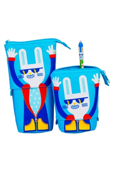 Piórnik saszetka wysuwana, Cool Gang - Volt, niebieski