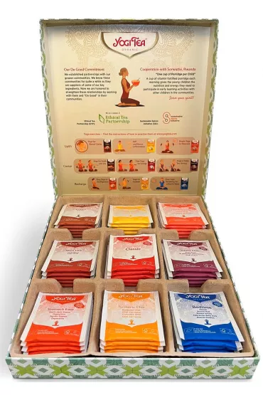 Zestaw herbatek w pudełku prezentowym (selection box) 9 smaków