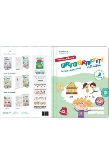Teczka do zestawu Ortograffiti z Bratkiem 2 45 min