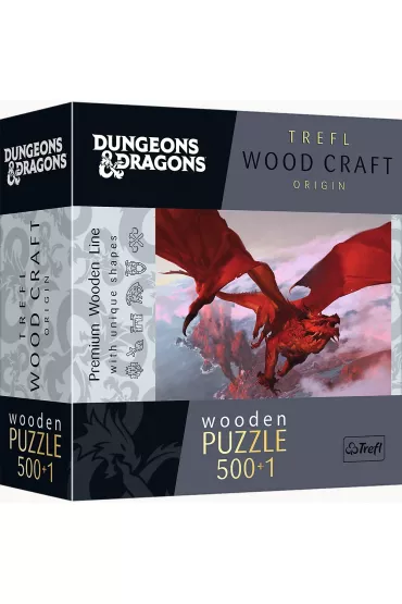 Puzzle drewniane 500+1 el. Starożytny smok