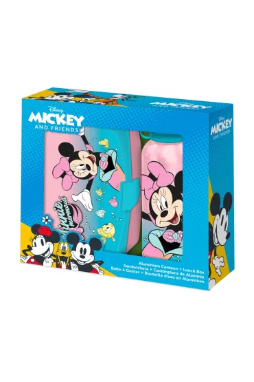 Bidon aluminiowy + śniadaniówka Minnie MN30011