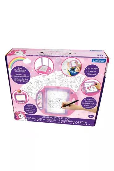 Projektor do rysowania Jednorożec z szablonami i stemplami CR310UNI