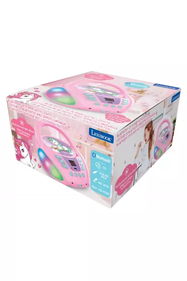 Odtwarzacz CD Bluetooth Jednorożec z efektami świetlnymi RCD109UNI