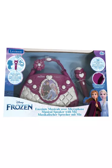 Torebka z głośnikiem i mikrofonem Frozen, zmieniacz głosu, kabel Line-In K102FZ