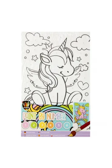 Malowanie po numerach - Jednorożec