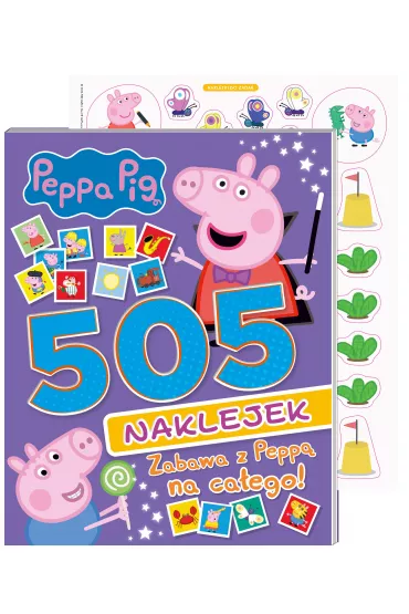 Peppa Pig 505 naklejek. Zabawa na całego!