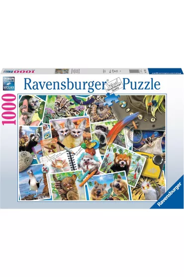 Puzzle 1000 el. Zwierzaki w podróży