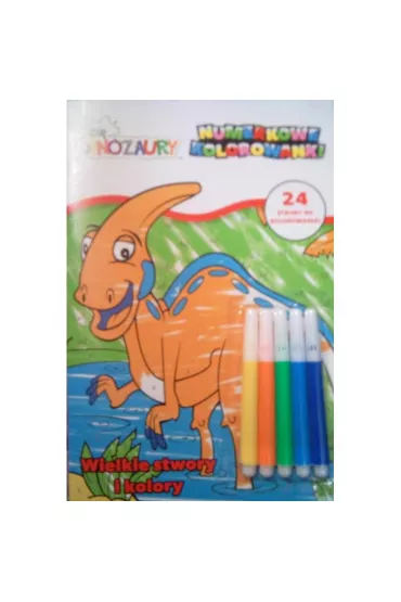 Moje Dinozaury. Numerkowe Kolorowanki