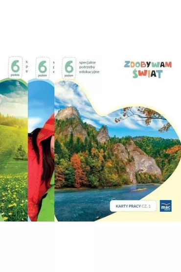 Zdobywam świat. Karty pracy. Część 1-3. Poziom 6