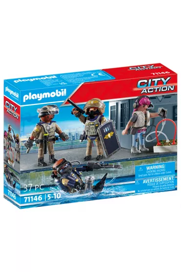 Playmobil City Action Zestaw figurek jednostki specjalnej 71146