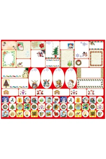 Naklejki na prezenty 30x23cm 140 szt