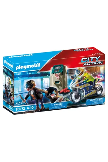 Playmobil City Action Policyjny motor: Pościg za przestępcą