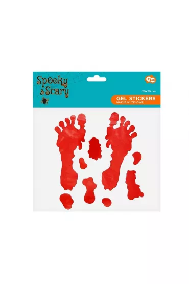 Naklejki żelowe zakrwawione stopy