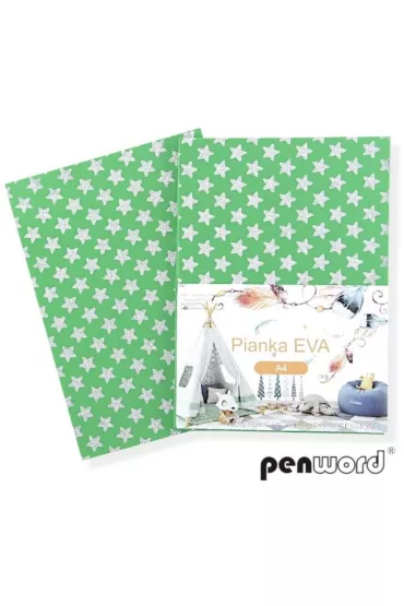 Pianka A4 z gwiazdkami brokatowymi