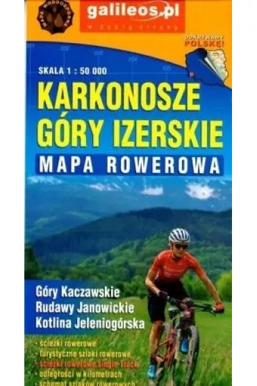 Mapa rowerowa - Karkonosze, Góry Izerskie 1:50 000