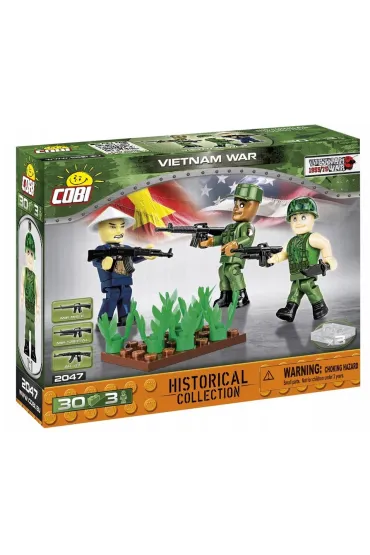  HC WWII Vietnam War 30 klocków + 3 figurki 2047