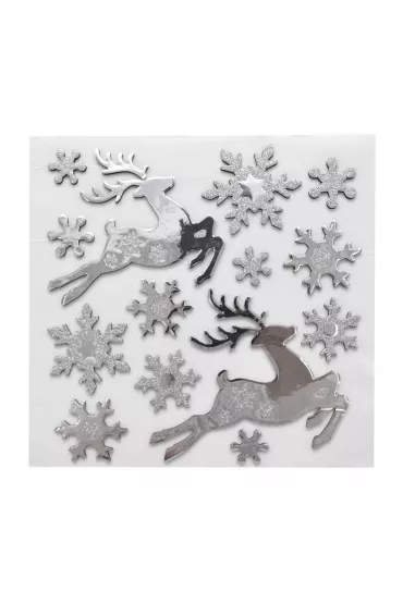 Zimowa dekoracja samoprzylepna