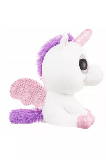 Pluszowy jednorożec z dużymi oczami