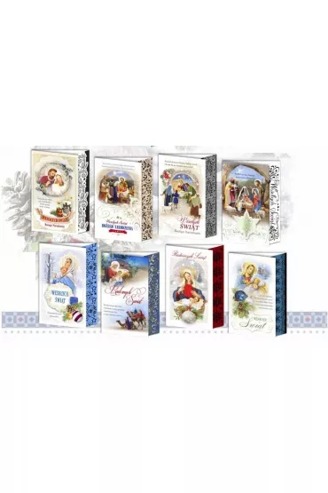 Karnet B6 Boże Narodzenie nalepka religia (10 szt)